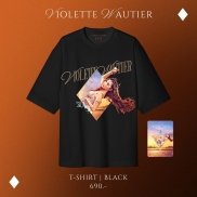 T-Shirt 4QUEENS VIOLETTE- Black