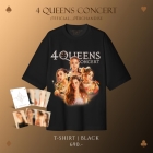 T-Shirt 4 QUEENS CONCERT - Black