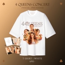 T-Shirt 4 QUEENS CONCERT - White