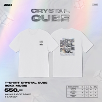 T-SHIRT CRYSTAL CUBE BOXX MUSIC -White