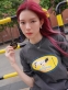 T-SHIRT BEAN NAPASON JUST A COW - Black