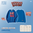 SWEATER SERIOUS BACON - Blue