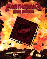 Earthquake Bandana  Black