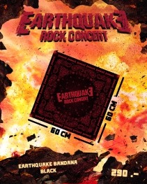 Earthquake Bandana  Black