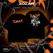 T-SHIRT ZOLAR  NEW COLLECTION (สีดำฟอก)