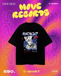 Pre-Order T-SHIRT INDIGO OVERSIZED CAT2025 (เสื้อด...
