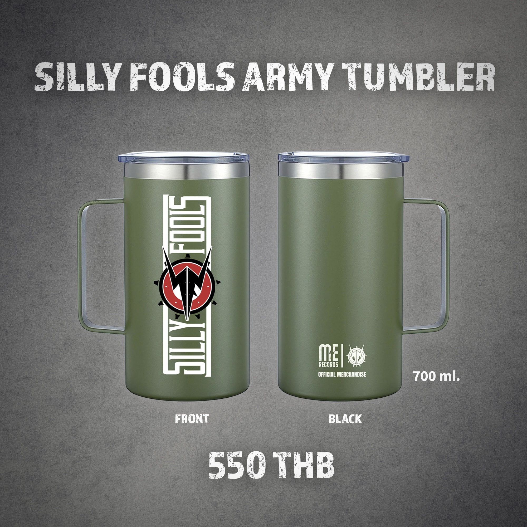 TUMBLER SILLY FOOLS ARMY