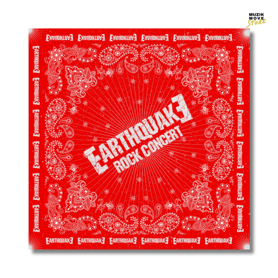 Earthquake Bandana  Red