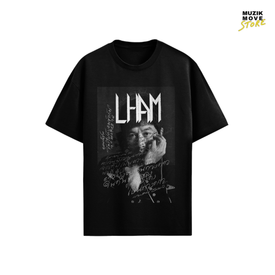 Lham Somphol Hard Writing Black T-Shirt Concert ร้องไปกับคนรักกัน